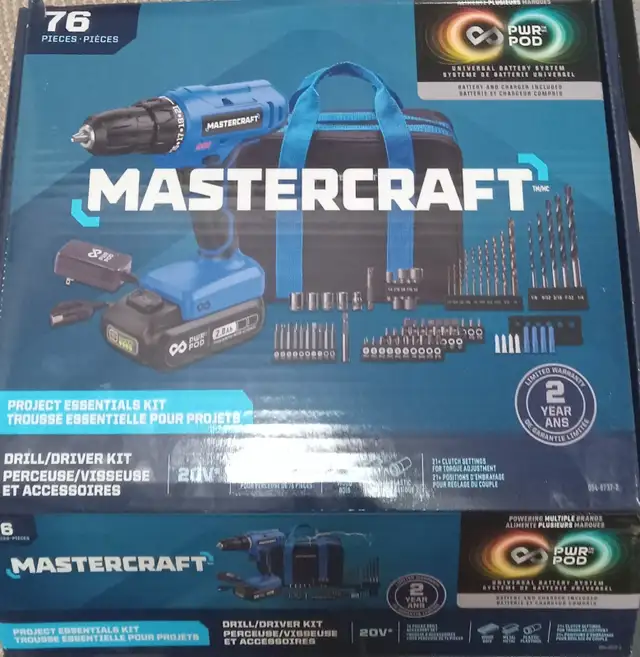 Mastercraft drill/driver kit for sale (new)