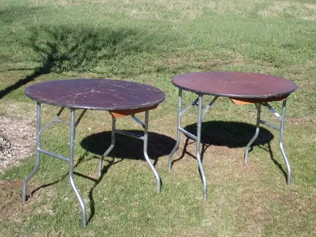 36' Round Collapsible Table