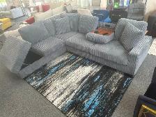 L Shape Sectional Sofa Grey Corduroy Fabric Only for $799. - Photo 2