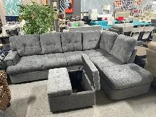 L Shape Sectional Sofa with Storage Ottoman Only for $1099.