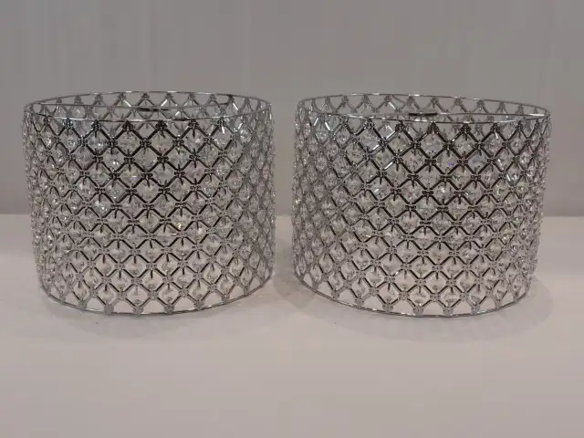 Silver Bling Drum Shades