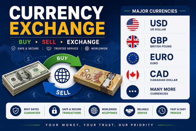 Currency Exchange – Buy & Sell Foreign Currency