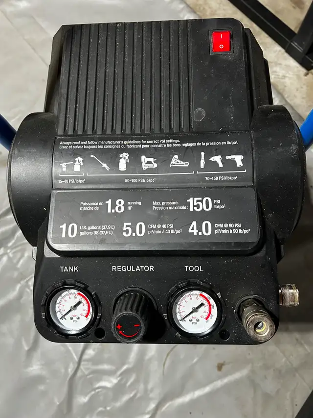 10 GAL. MASTERCRAFT ELECTRIC AIR COMPRESSOR-NEW - Photo 2