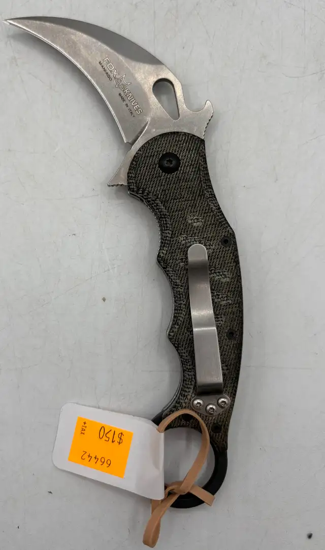 Fox Knives 479MIB Folding Karambit with Textured Handle - Photo 3