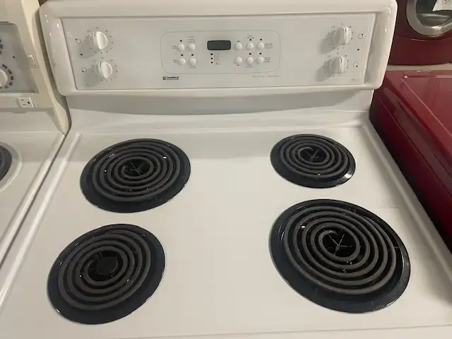 Cuisinière blanche ronds serpentins Kenmore - Photo 2