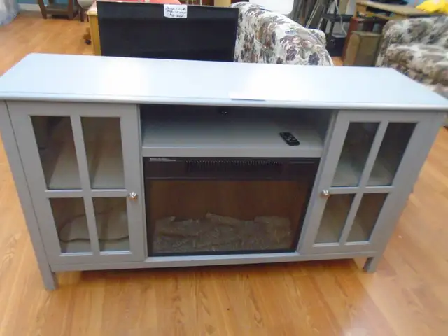 Electric fireplace TV stand