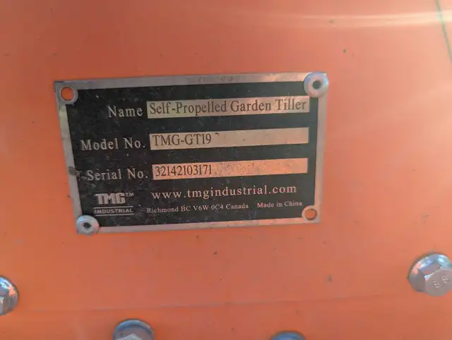 TMG INDUSTRIAL 212cc Gasoline Tiller - Photo 4