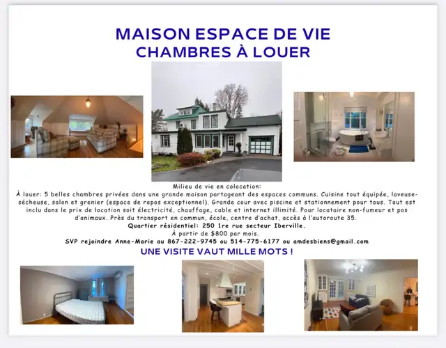 Chambres privées à louer