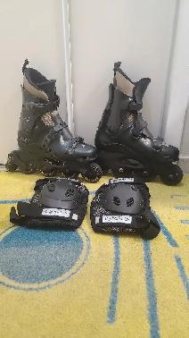 Roller skates & knee pads $50