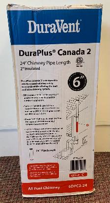 DuraVent 2" Insulated 24" Chimney Pipe