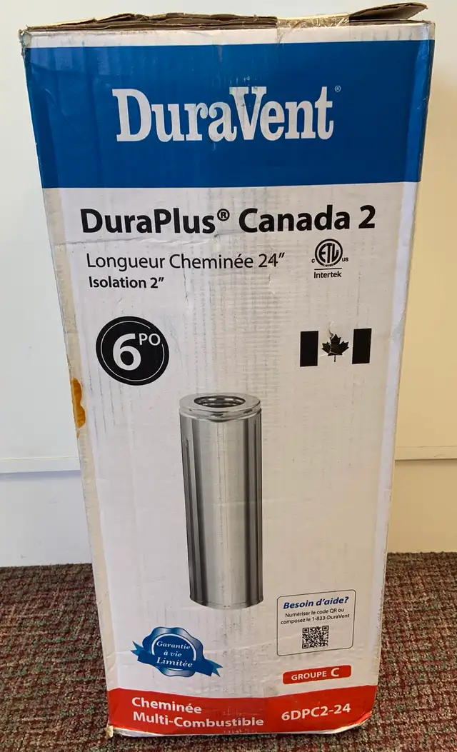 DuraVent 2" Insulated 24" Chimney Pipe - Photo 4