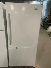 Réfrigérateur blanc 30'' congélateur au bas Whirlpool