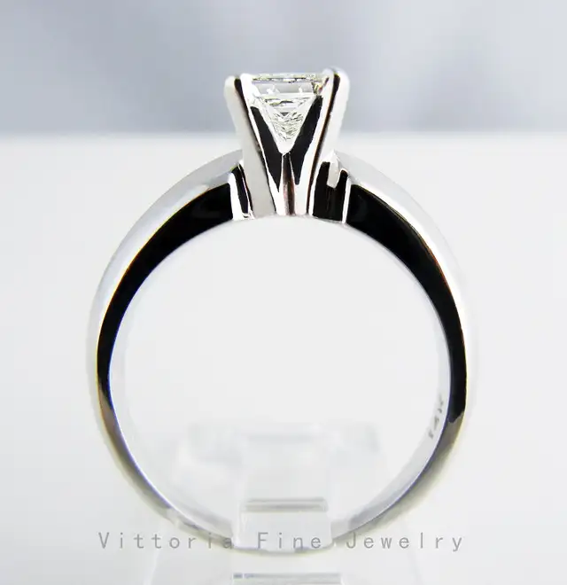 14KT W/Gold 0.49CT SI Solitaire Diamond Ring. Naturally Mined! - Photo 3