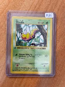 1999 Pokemon Base 1st Edition Thin Stamp #69 Weedle Common