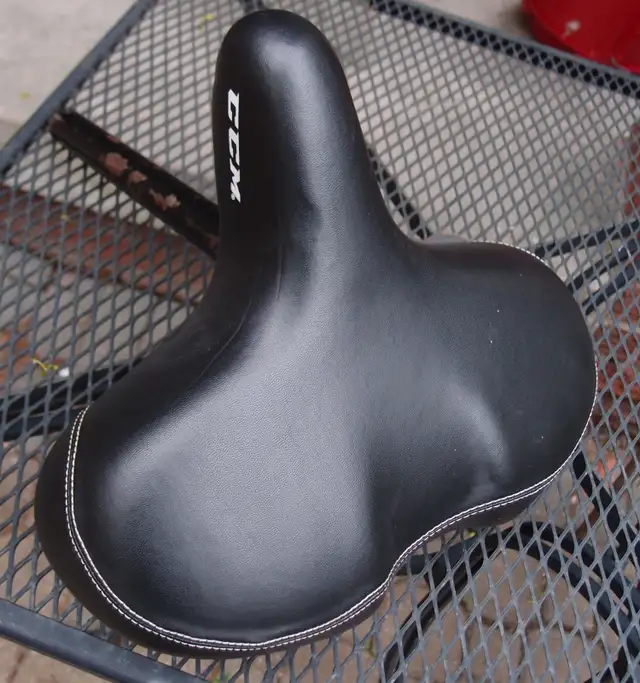 Bike Seat Super wide CCM Soft Padded, Comfortable Ergonomic Desi