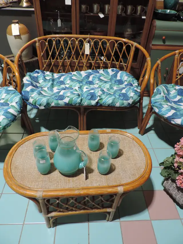 Bamboo Patio Furniture Set - Photo 5
