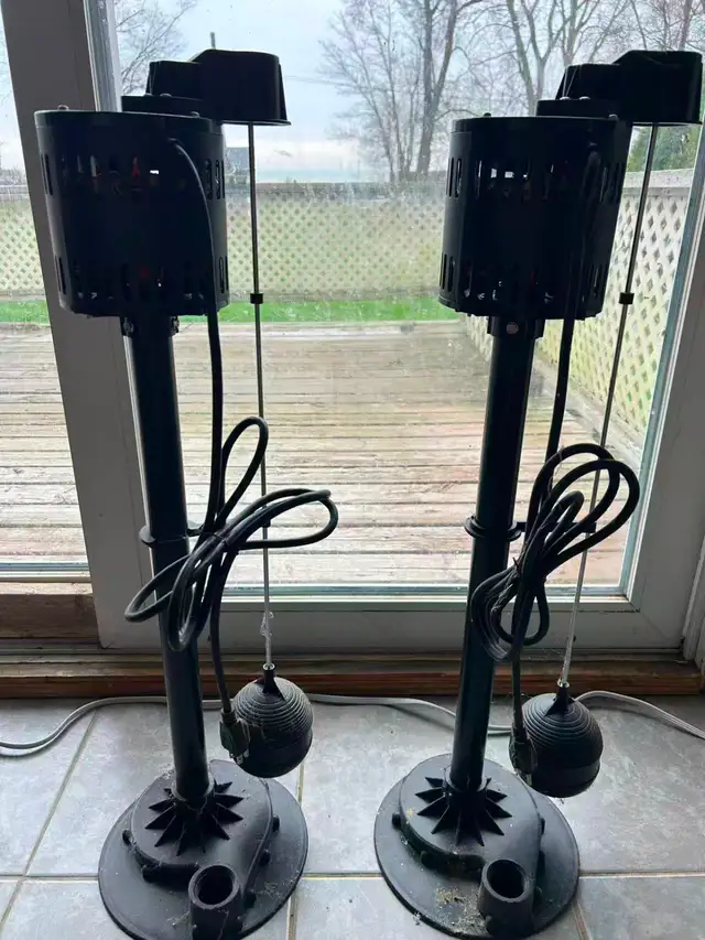 Brand new double sump pump backup systems (2 units), never used
