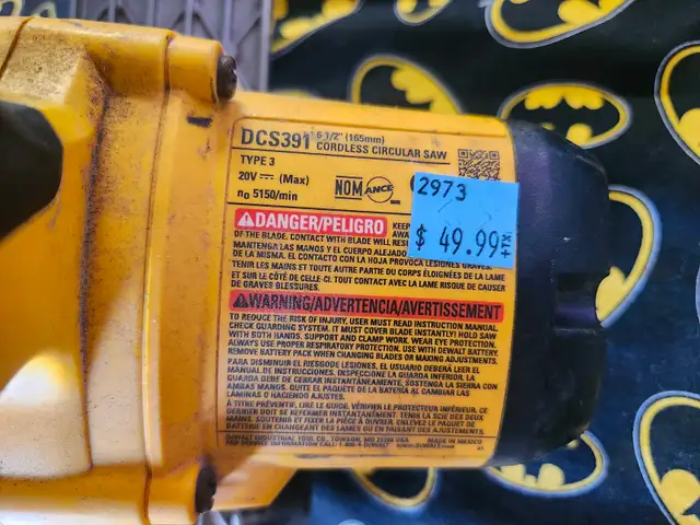 DeWalt DCS391 6-1/2' Cordless Circular Saw (#2973) - Photo 5