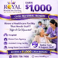 Refer a Healthcare facility & Earn $1,000 Referral Bonus