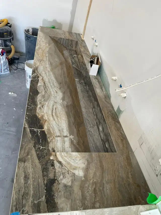 Quartz Countertop Bathroom Vanity Integrated Sink -GTA - Photo 3