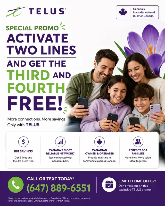 TELUS Limited Time Offer!