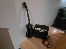 Ampli Marshall MG Series 15 GFX et guitare Michael Kelly