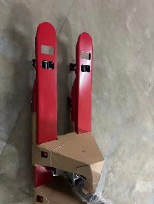 Short narrow pallet jacks, 5500 lbs capacity
