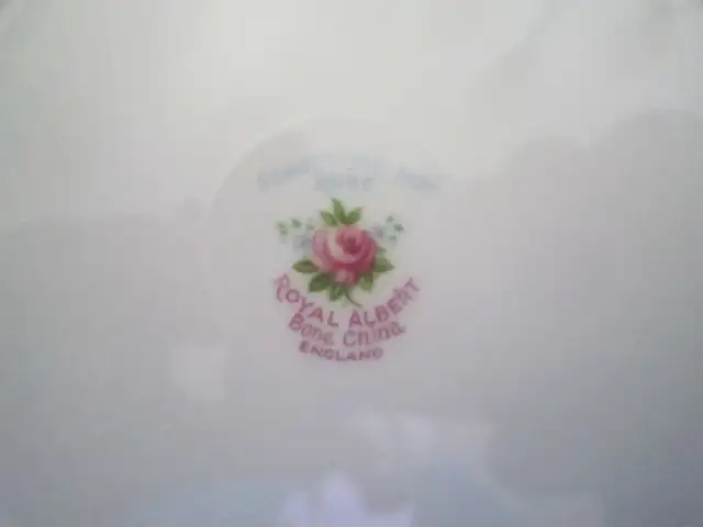 Royal Albert FORGET-ME-NOT ROSE fine bone china set for 6 - Photo 3