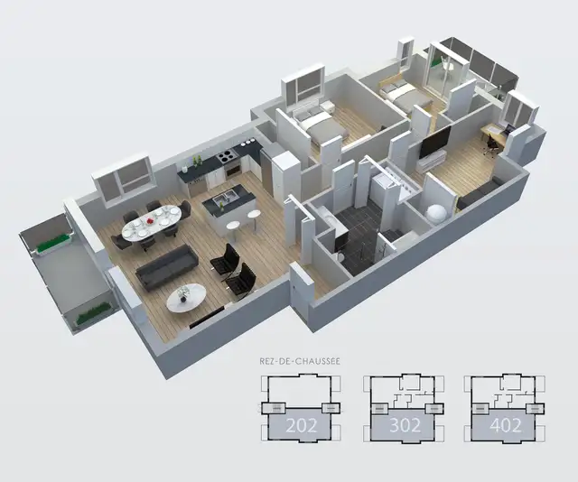 5 ½ St-Constant, 3 chamb, 2 balcons, toit terrasse, Juin/juillet - Photo 2