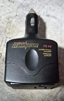 12V CAR POWER INVERTER – 110V AC – 75W – TESTED – $10