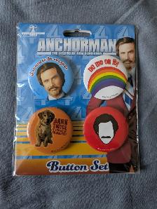 Anchorman Collectable Buttons