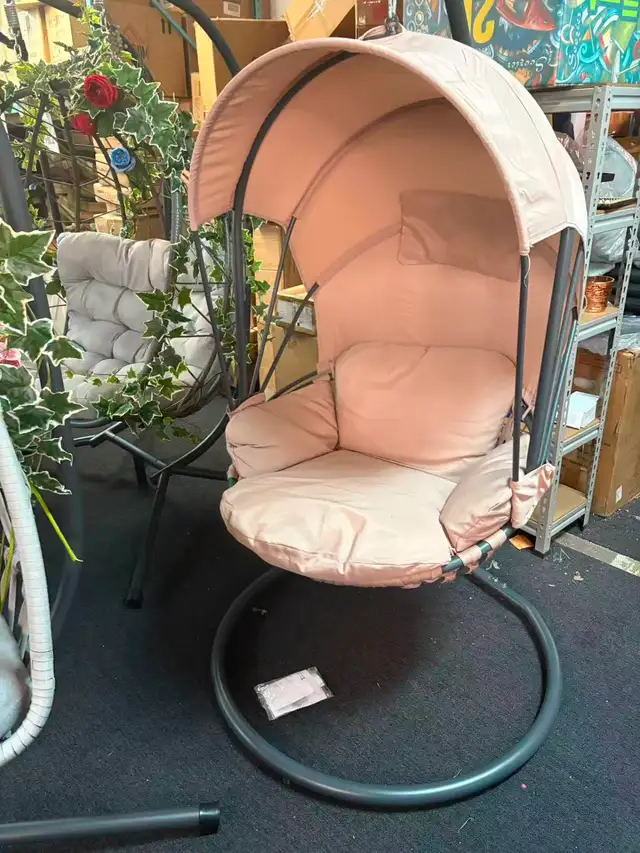 Brand New 1-Seat or 2-Seat Hanging Egg Chair From $149 or $199 - Photo 3