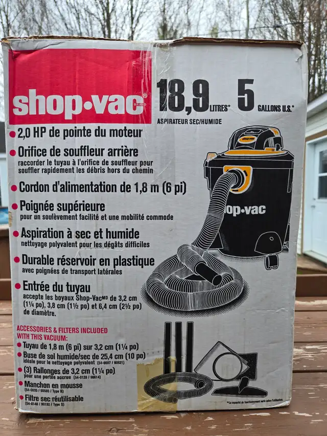 Aspirateur Shop Vac 18.9 Litres 2 HP - Photo 7