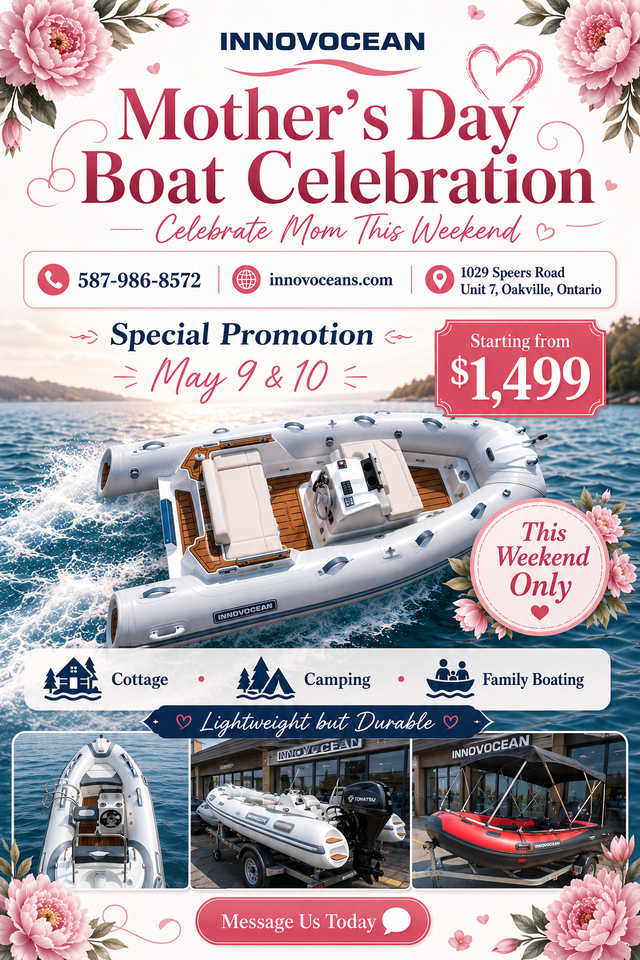 Take Mom boating this weekend! INNOVOCEAN boats from $1,499