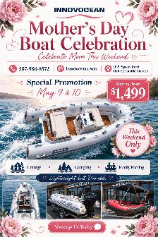 Take Mom boating this weekend! INNOVOCEAN boats from $1,499