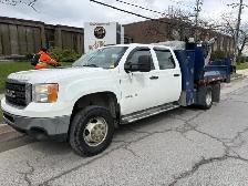 2014 GMC Sierra 3500HD 4WD CREW CAB-DUMP BOX-SNOW PLOW-CERTIFIED