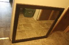 Mirror for wall, 40' x 40'/102 x 102 cm, real wood frame $10
