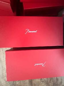 55  Authentic Baccarat Red Empty Boxes