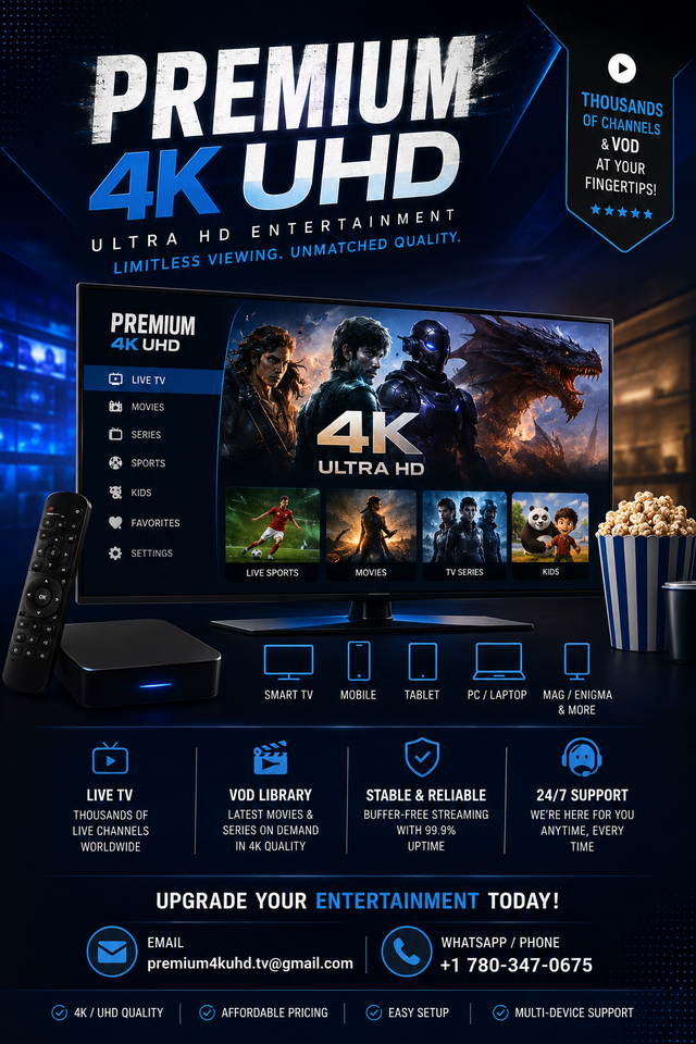 premium 4/k tv services provider
