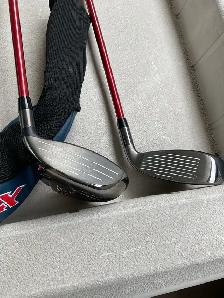 Callaway XR 15 degrees 3 wood and Callaway Xr 5 hybrid.