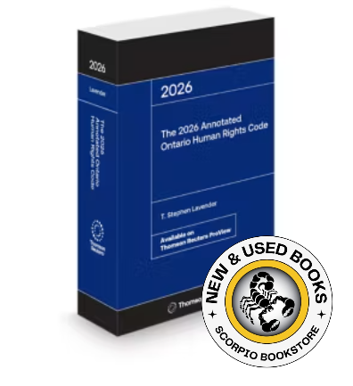 The 2026 Annotated Ontario Human Rights Code 9781038215932
