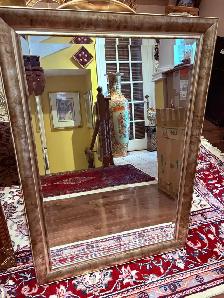 Gold & Silver mix large beveled wall mirror 29X41 inch