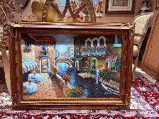 Original oil painting on canvas with artist signature 44X32 inch - Photo 5