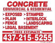 concrete work