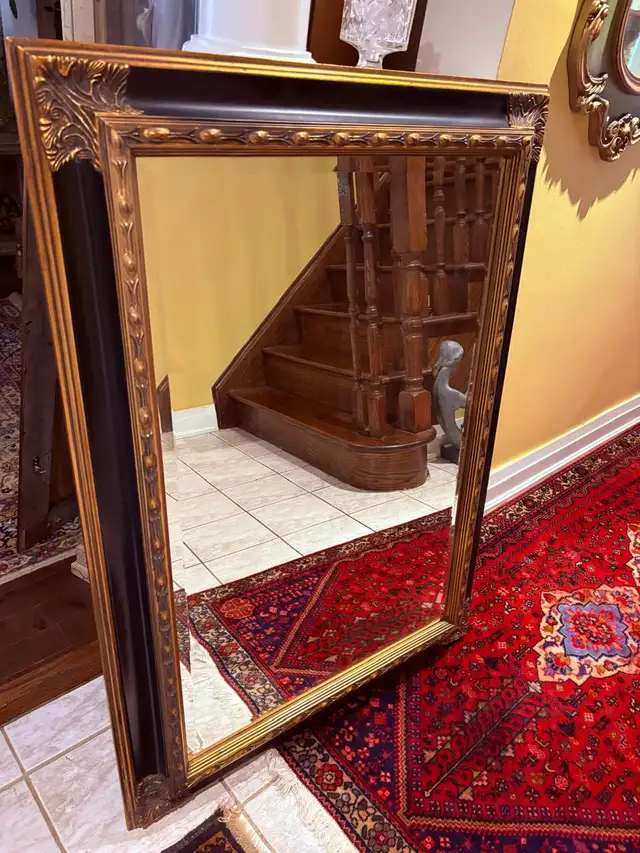 Gold & Black  large beveled wall mirror 32X44 inch - Photo 4