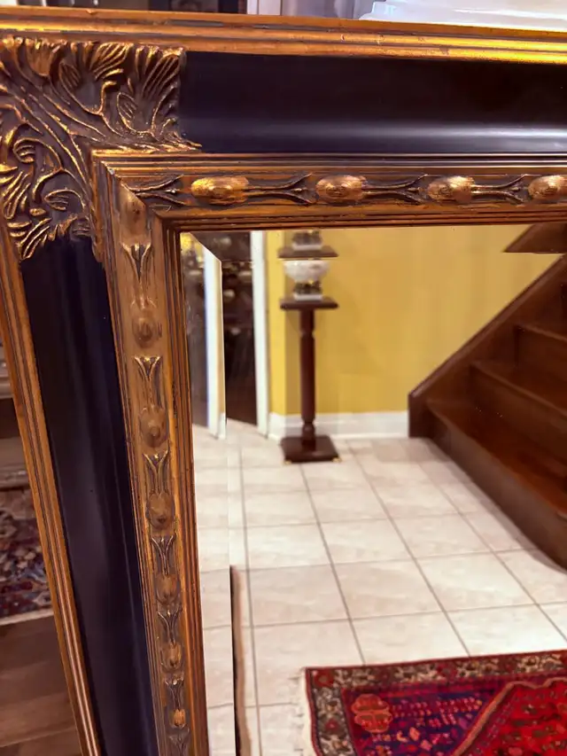 Gold & Black  large beveled wall mirror 32X44 inch - Photo 5