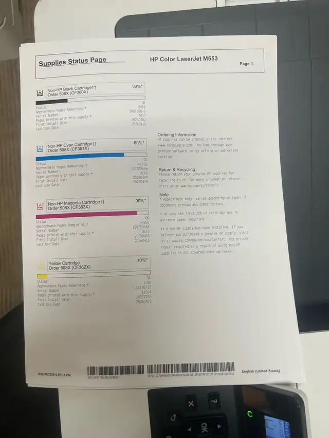 Hp ColorJet Enterprise M553 B5L24A - Photo 6