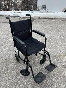 DRIVE MEDICAL TRANSPORT CHAIR WITH ROHO CUSHION