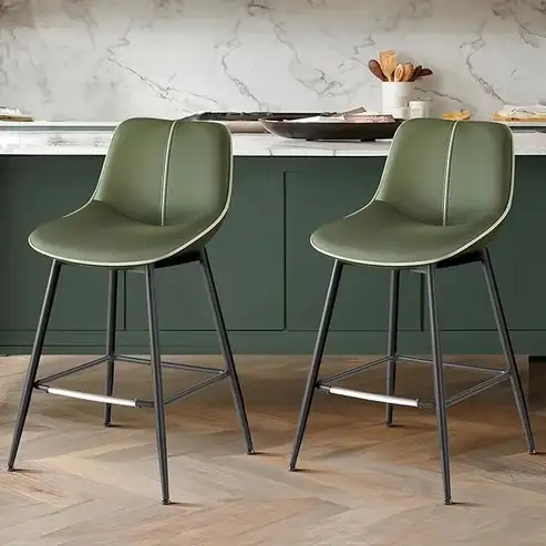 Brand New  Modern Set of 2 PU Bar Stools Special $178 - Photo 3