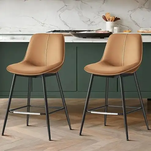 Brand New  Modern Set of 2 PU Bar Stools Special $178 - Photo 4